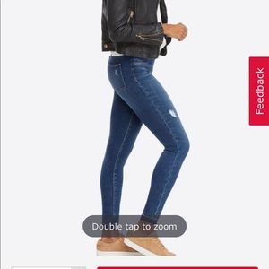 SPANX distressed denim jeans